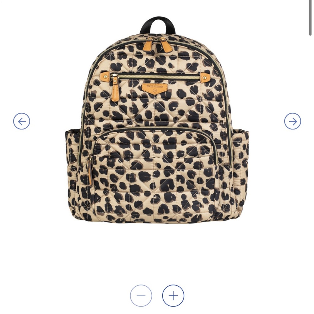 Twelvelittle leopard diaper bag